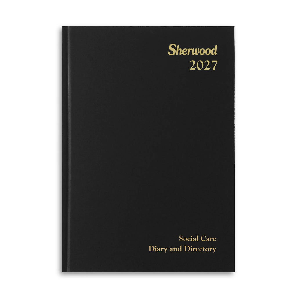 Diary B | Sherwood A5 Day-To-Page Social Care Diary & Directory 2027 - Pre Order