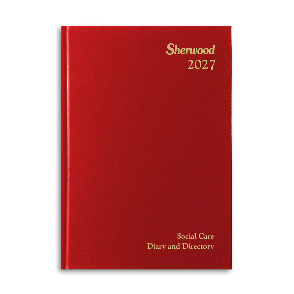 Diary A | Sherwood A5 Week-To-View Social Care Diary & Directory 2027 - Pre Order