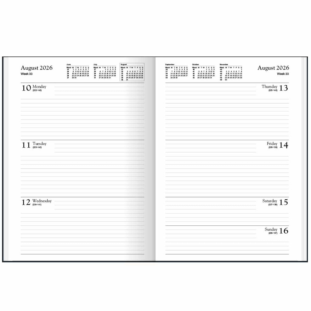Diary A | Sherwood A5 Week-To-View Social Care Diary & Directory 2026