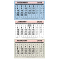 TML | Three-Month-To-View Wall Calendar 2026