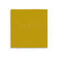 Colour Block Notebook in Yellow - Happy