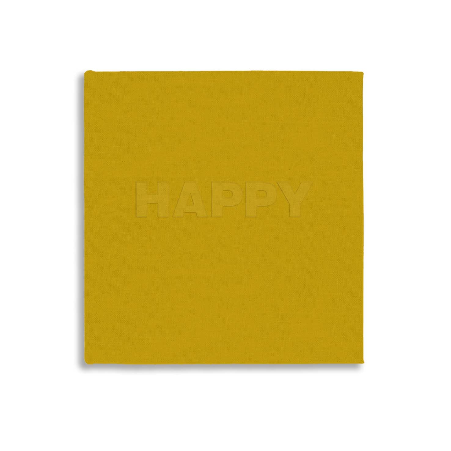 Colour Block Notebook in Yellow - Happy