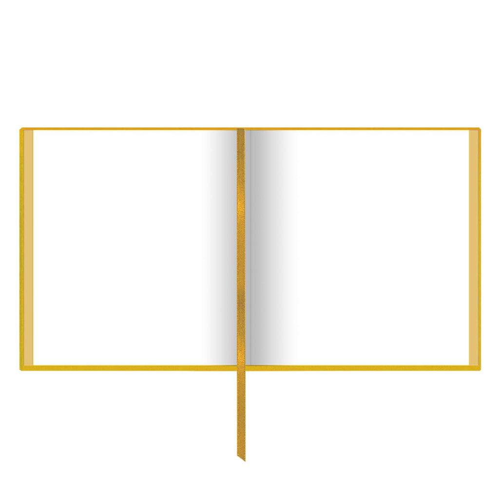 Colour Block Notebook in Yellow - Happy