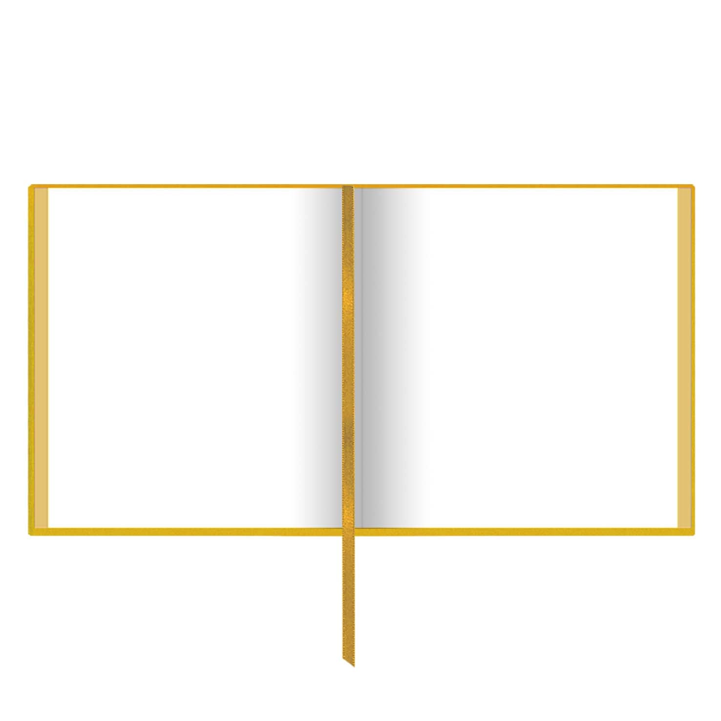 Colour Block Notebook in Yellow - Happy