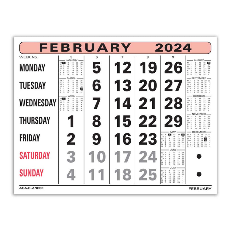 1800R |  Month-to-view Calendar Refill