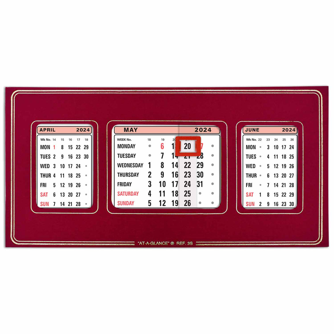3S |  Refillable Desk Calendar