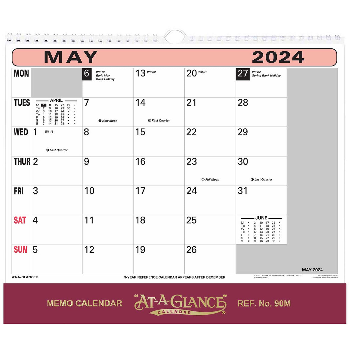 90M |  Flipover Wall Calendar
