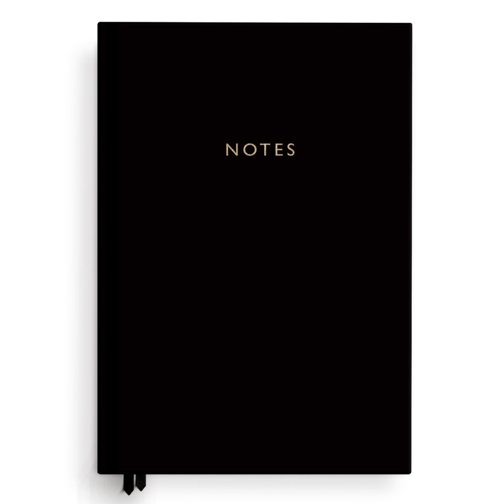 NB86COL-Black  A5 Case Bound Notebook - Black