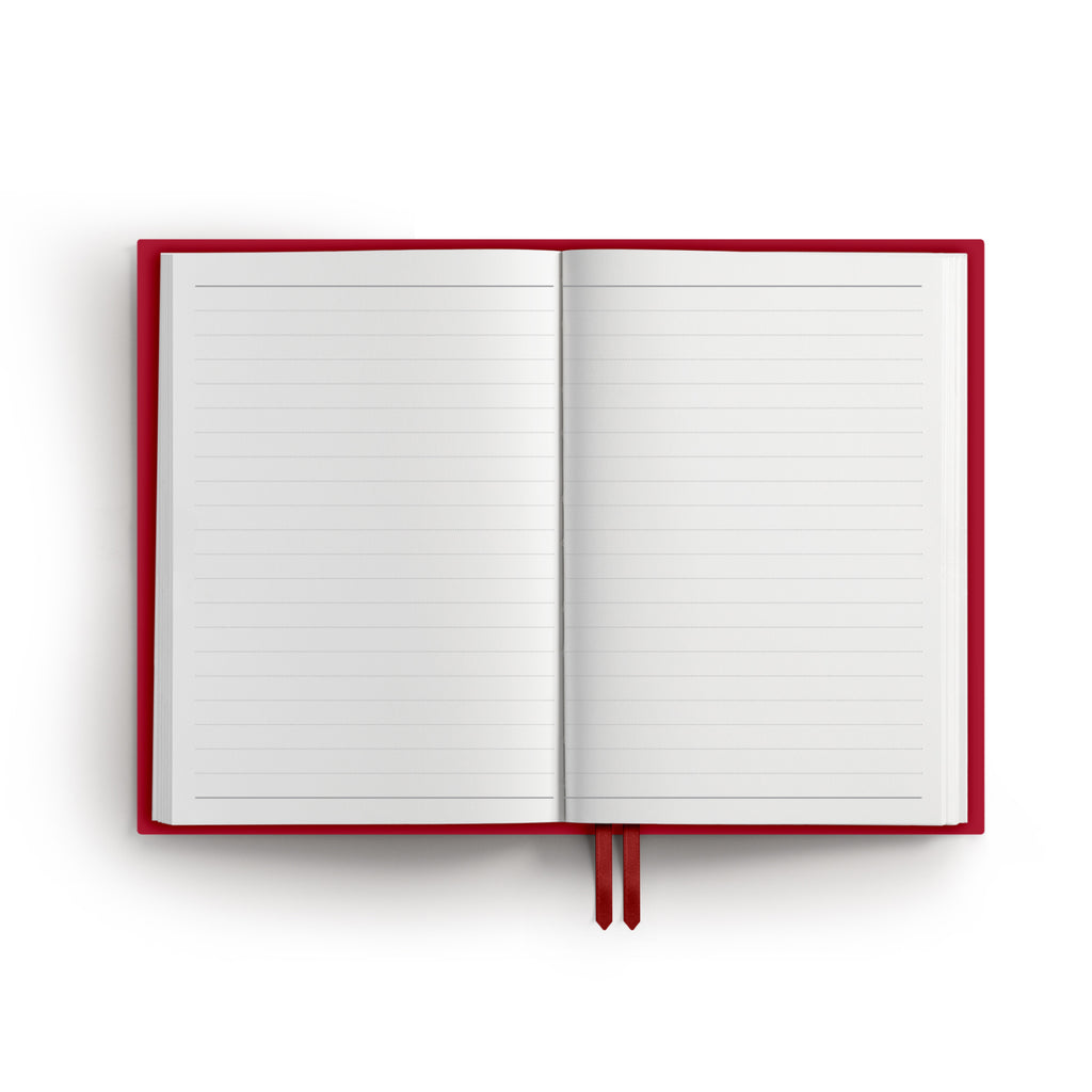 NB86COL | A5 Case Bound Notebook in Raspberry