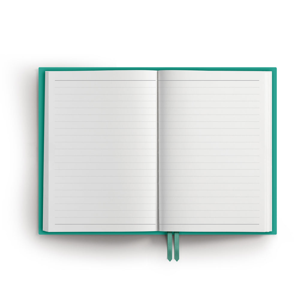 NB86COL | A5 Case Bound Notebook in Teal
