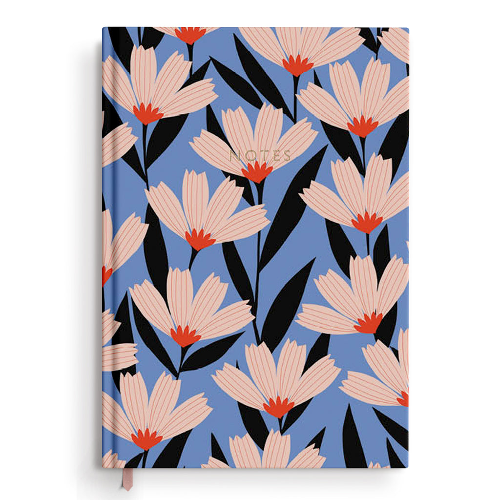 NB86FLO-FLO A5 Case Bound Notebook - Floral PRE ORDER