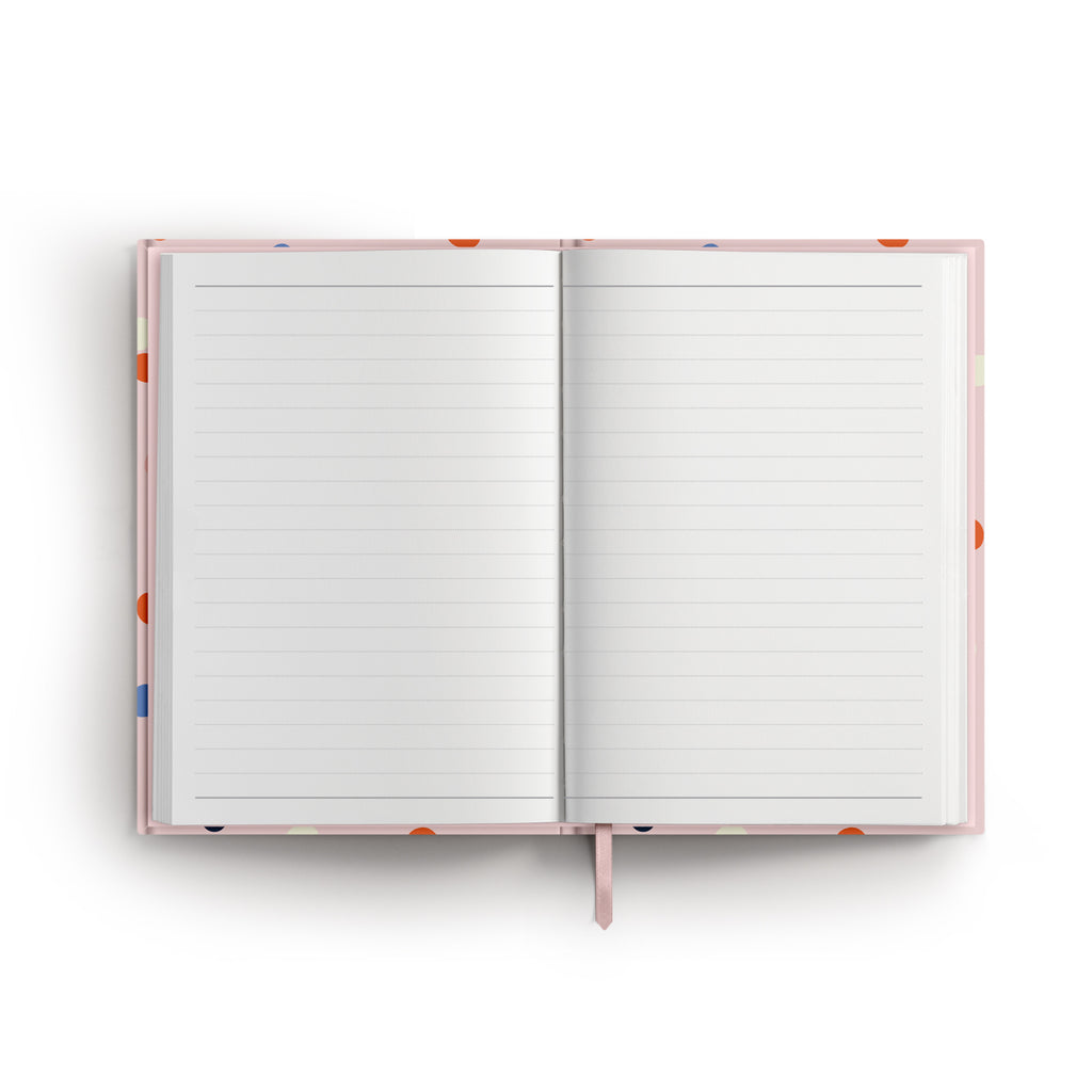 NB86FLO-DOT A5 Case Bound notebook - Painterly Dots