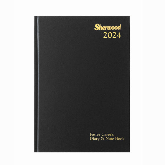 CODE K A5 Week-to-view Foster Carer's Diary & Notebook 2024