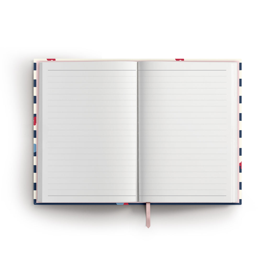 NB86HEN-STR | Henley Stripe A5 Case Bound Notebook